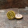 Kolczyki Zielone Spiralki