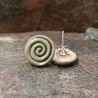 Kolczyki Zielone Spiralki
