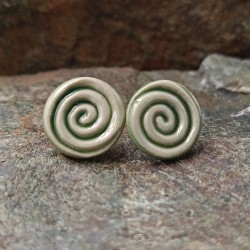 Kolczyki Zielone Spiralki